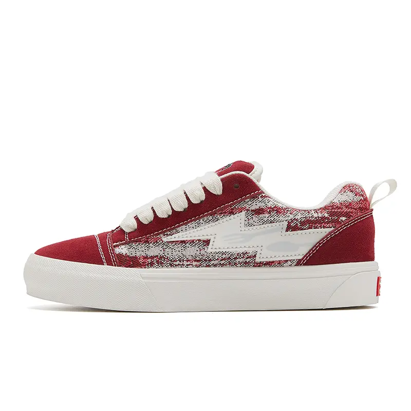 

TINMUU Устойчивые к истиранию низкие скейтерские кроссовки с эффектом увеличения роста унисекс - винтажный красный, цвет Vintage Red
