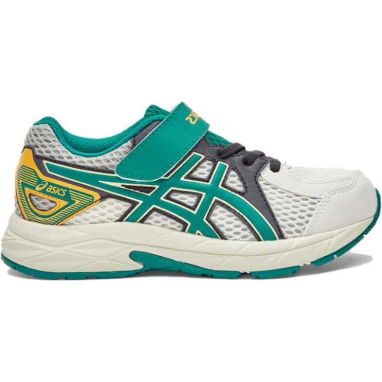 Кроссовки Contend Jog Breathable Rebound Support с низким верхом для детей ASICS, белый/зеленый — фото 3