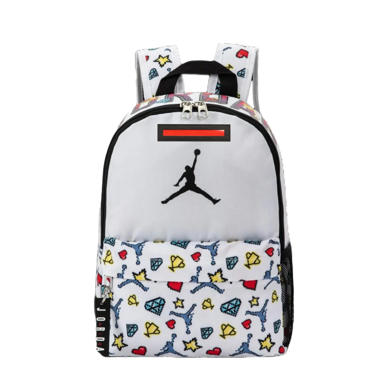 

Jordan Полиэстеровый рюкзак обычный унисекс белый, Trendy Player