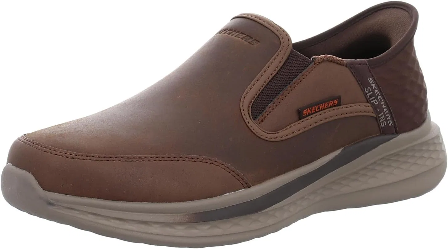 Слипоны Skechers Adult Master Item 205237 CDB Brown, красный/коричневый