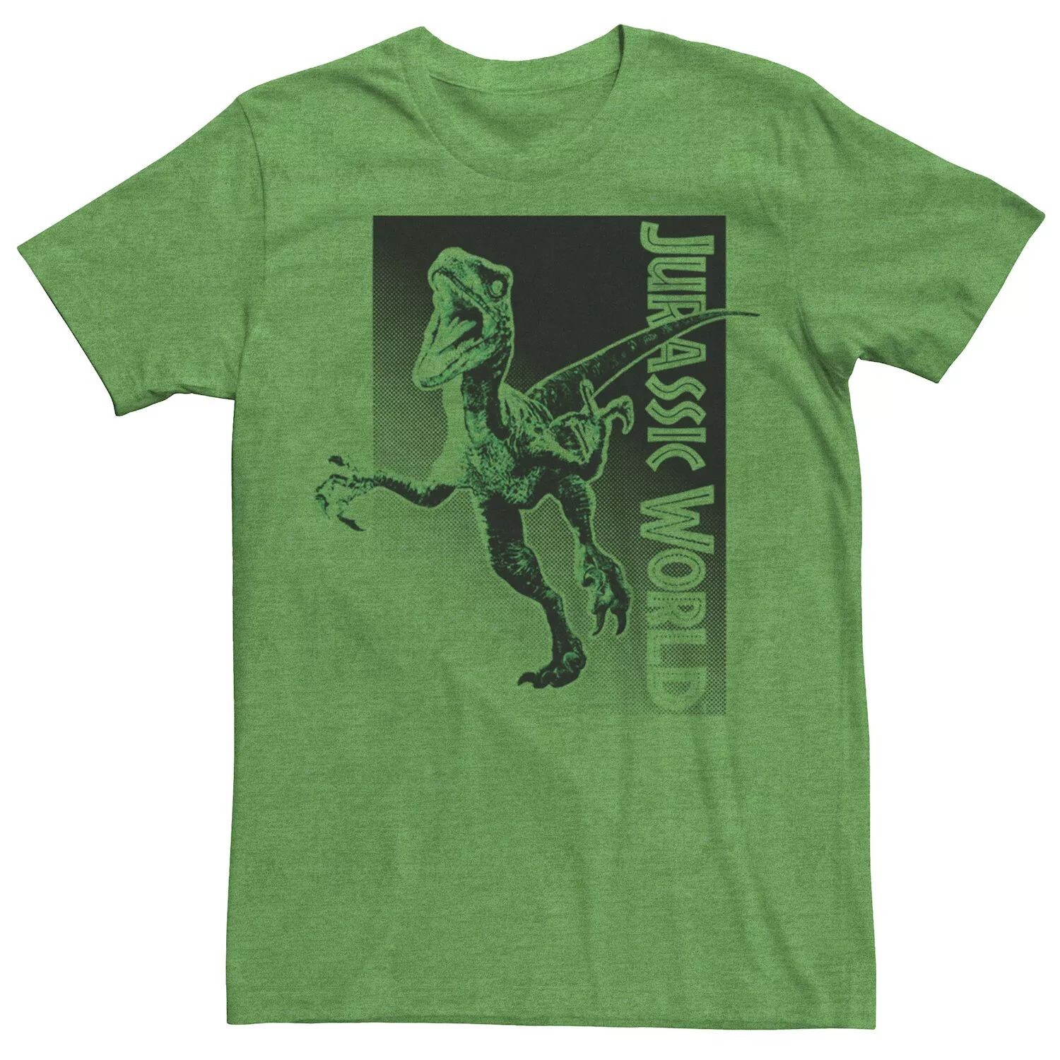 

Мужская футболка Jurassic World Raptor Attack Halftone Licensed Character