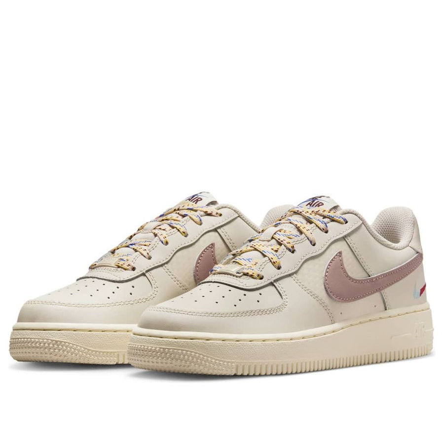 Кроссовки (GS) Nike Air Force 1 LV8 1 'Light Orewood Brown Burgundy Crush', бежевый — фото 3