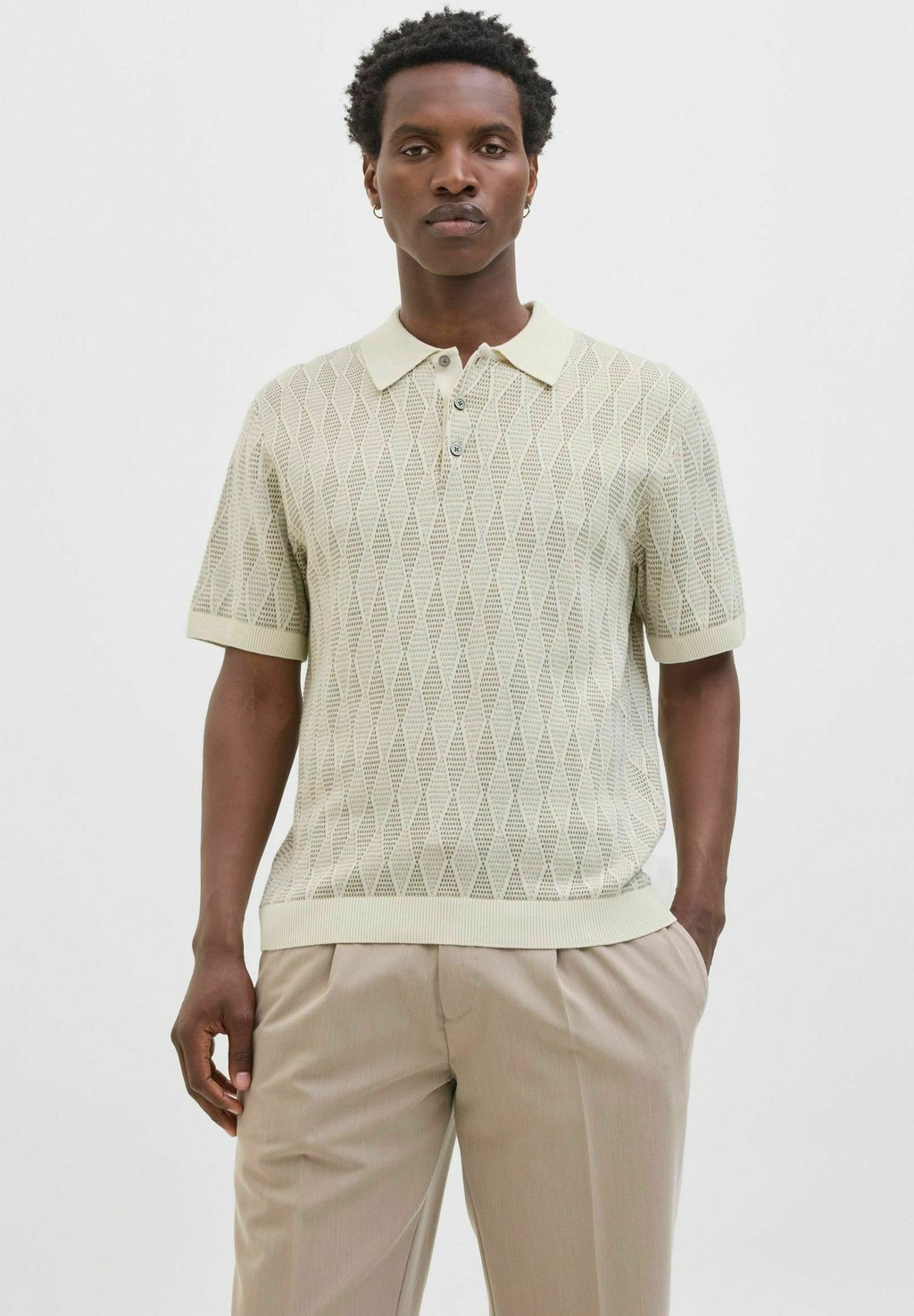 

Рубашка поло POLO Jack & Jones PREMIUM, кремовый
