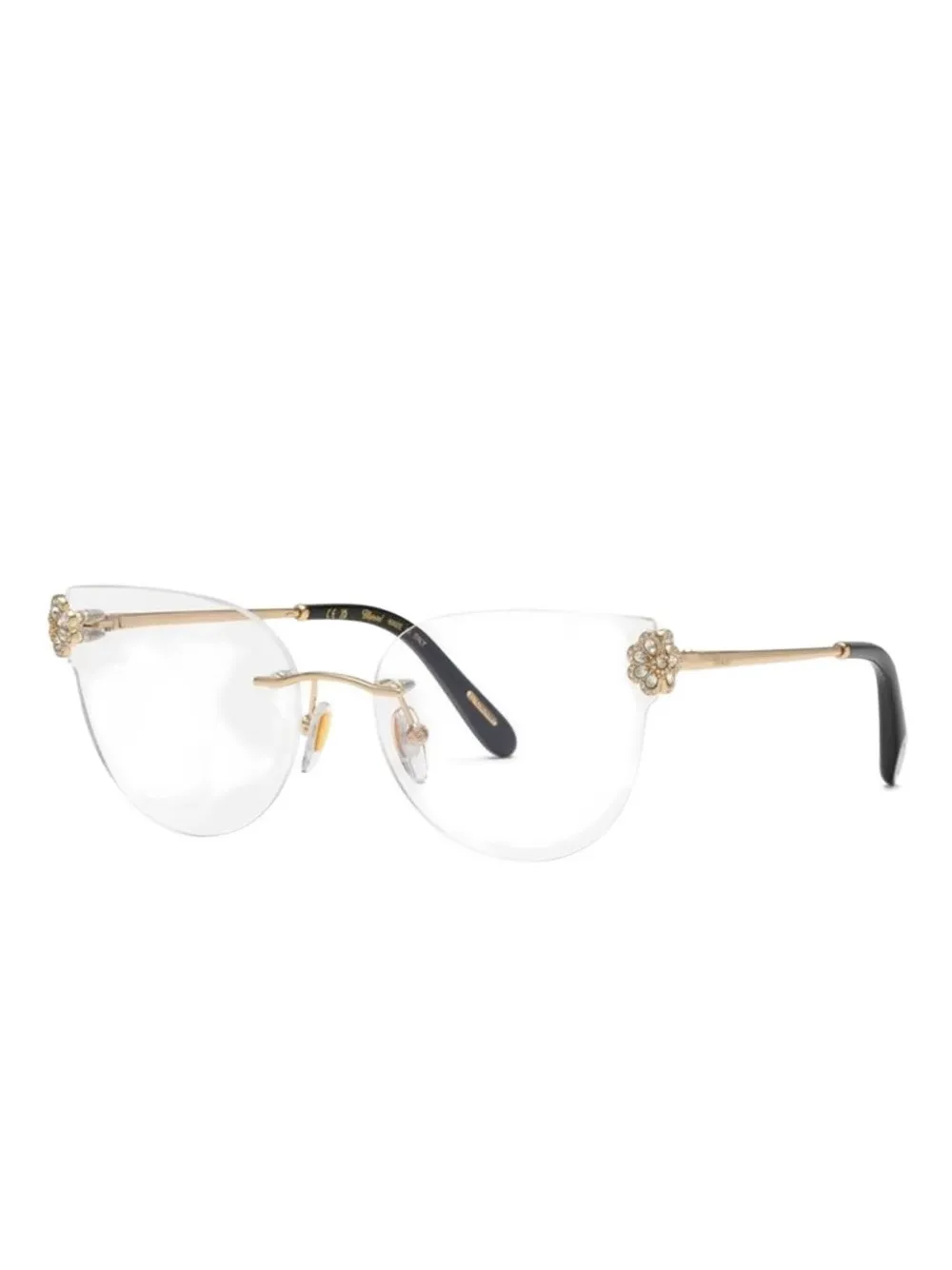 

Украшенные очки Chopard Eyewear, золотой
