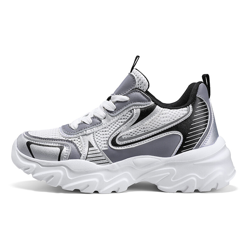 

Кроссовки унисекс с низким верхом Aijp, серебряный, Серый, Кроссовки унисекс с низким верхом Aijp, серебряный