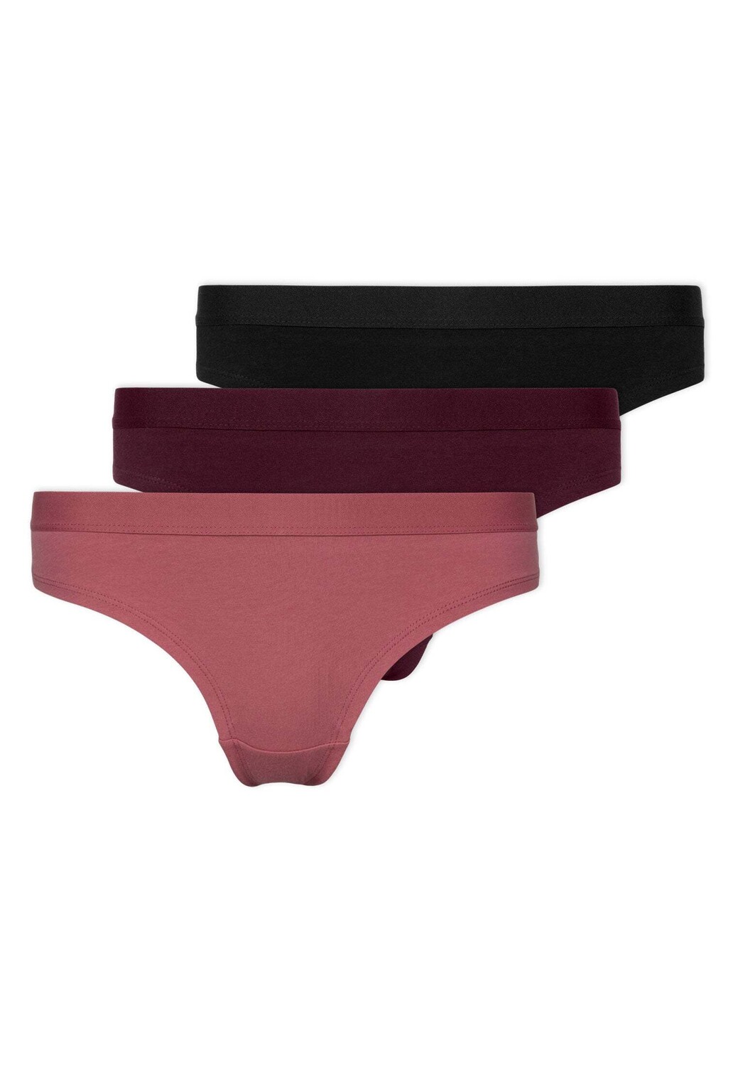 

Трусы SNOCKS Brazilian s mit Gummibund aus Bio Baumwolle 3 шт, цвет Mix (Mauve/Weinrot/Schwarz)