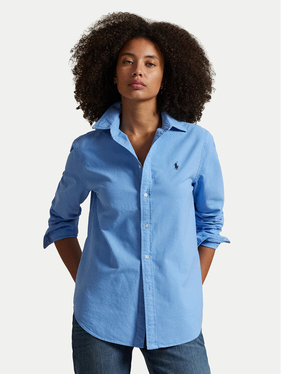 

Свободная рубашка Polo Ralph Lauren, синий
