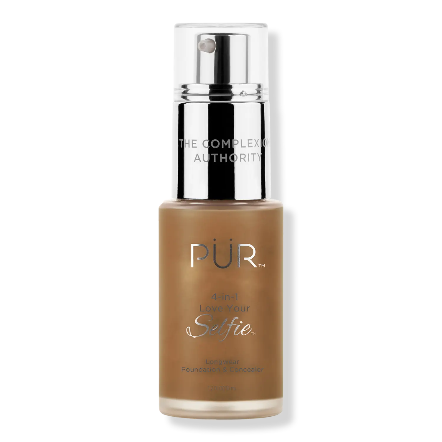 

Тональный крем и консилер 4-в-1 Love Your Selfie Longwear Foundation & Concealer PÜR, DG6 Dark Almond (dark brown skin w/ golden undertones)