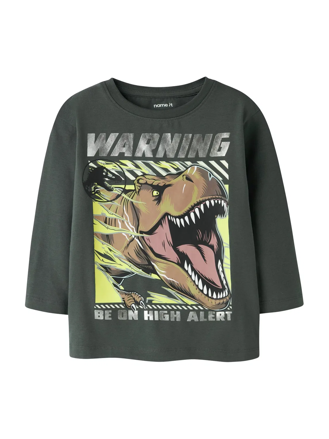 Футболка Name It NMMJim Jurassic графитового цвета