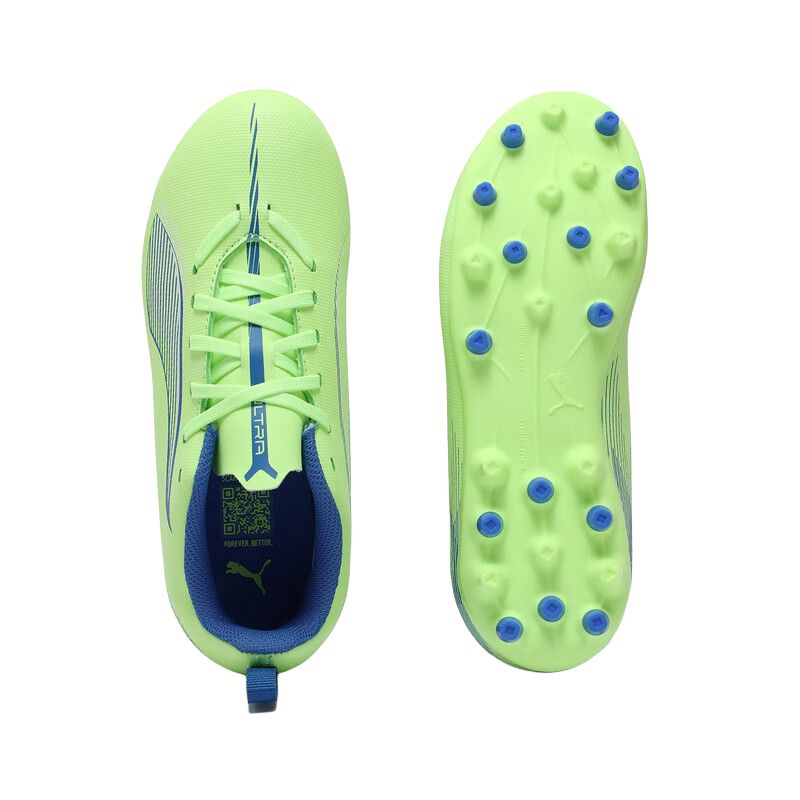 Износостойкие низкие детские футбольные бутсы Green Kids' PUMA, яблочно-зеленый — фото 4