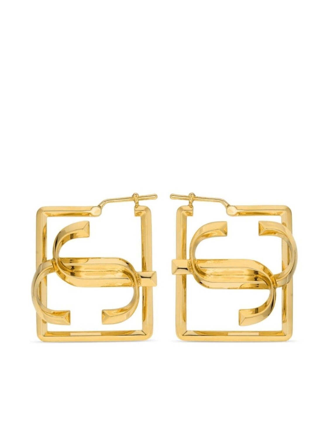 

Квадратные серьги JC Jimmy Choo, золотой