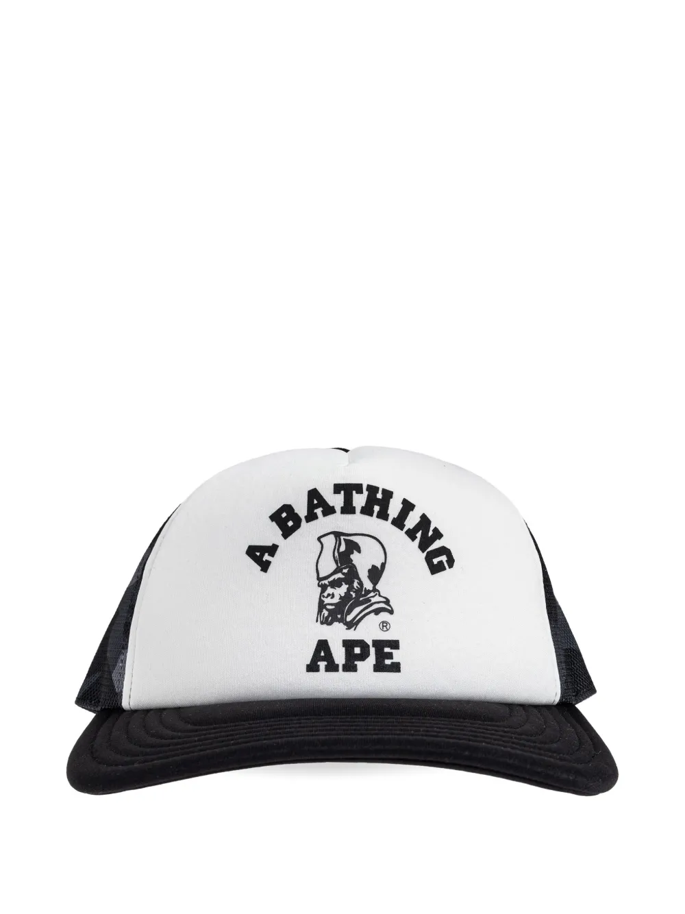 

Тракерская кепка с камуфляжным принтом и логотипом A Bathing Ape, белый