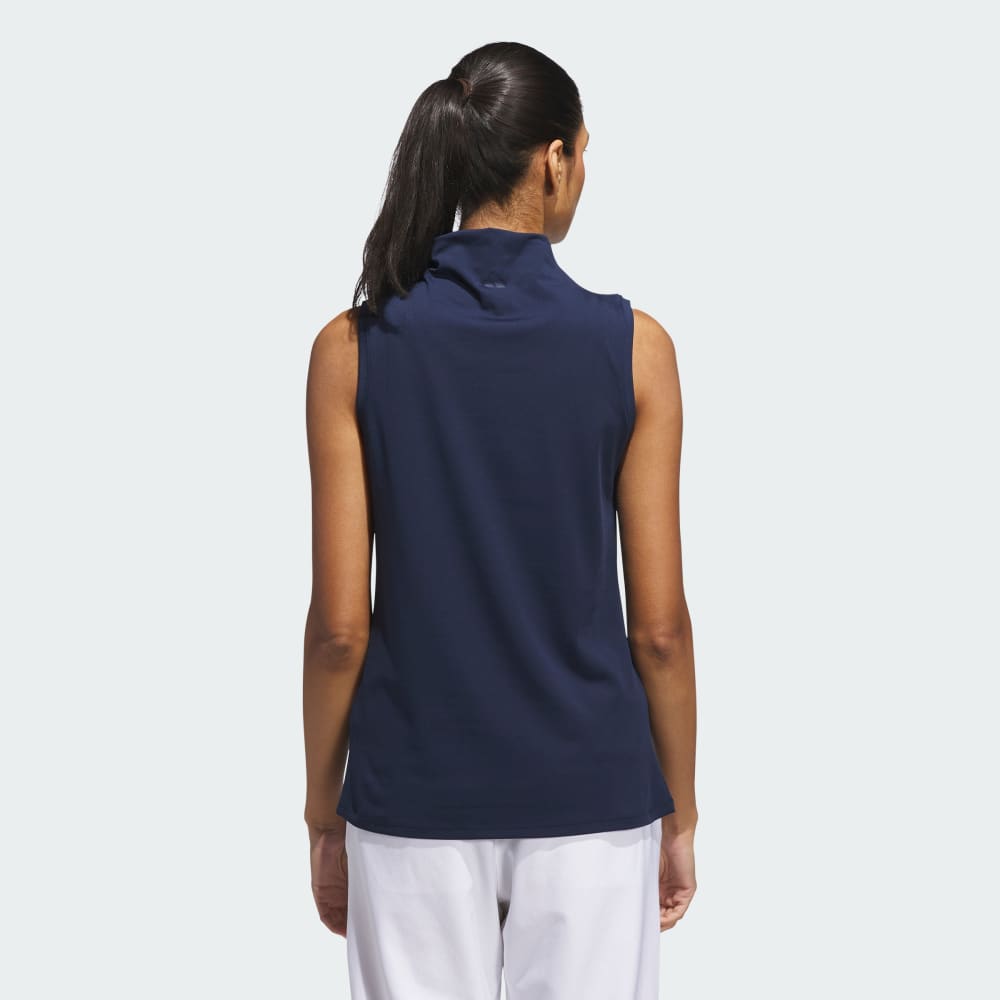 Спортивный топ Adidas Ultimate365 Sleeveless Mock Neck Top, цвет Collegiate Navy — фото 2