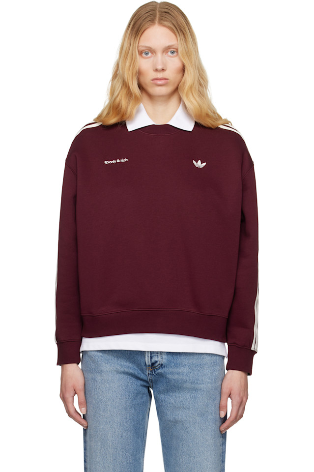 

Свитшот Adidas Originals Edition Track Sporty & Rich, цвет merlot