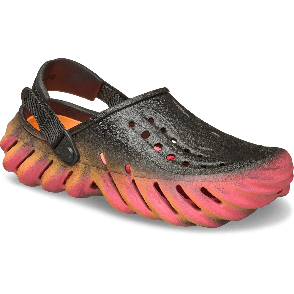 Echo Clog Sunset Crocs, черный/мульти — фото 3