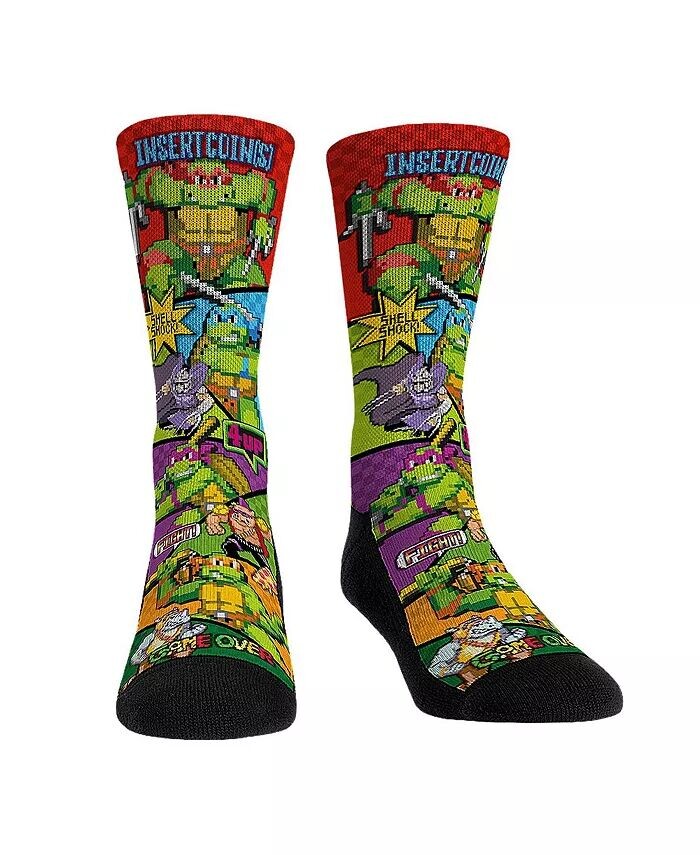 

Мужские и женские носки Черепашки-ниндзя Game Time Crew Socks Rock 'Em, мультиколор