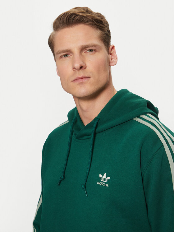 Толстовка обычного кроя adicolor Classics 3-Stripes JP1001 Adidas, зеленый — фото 4