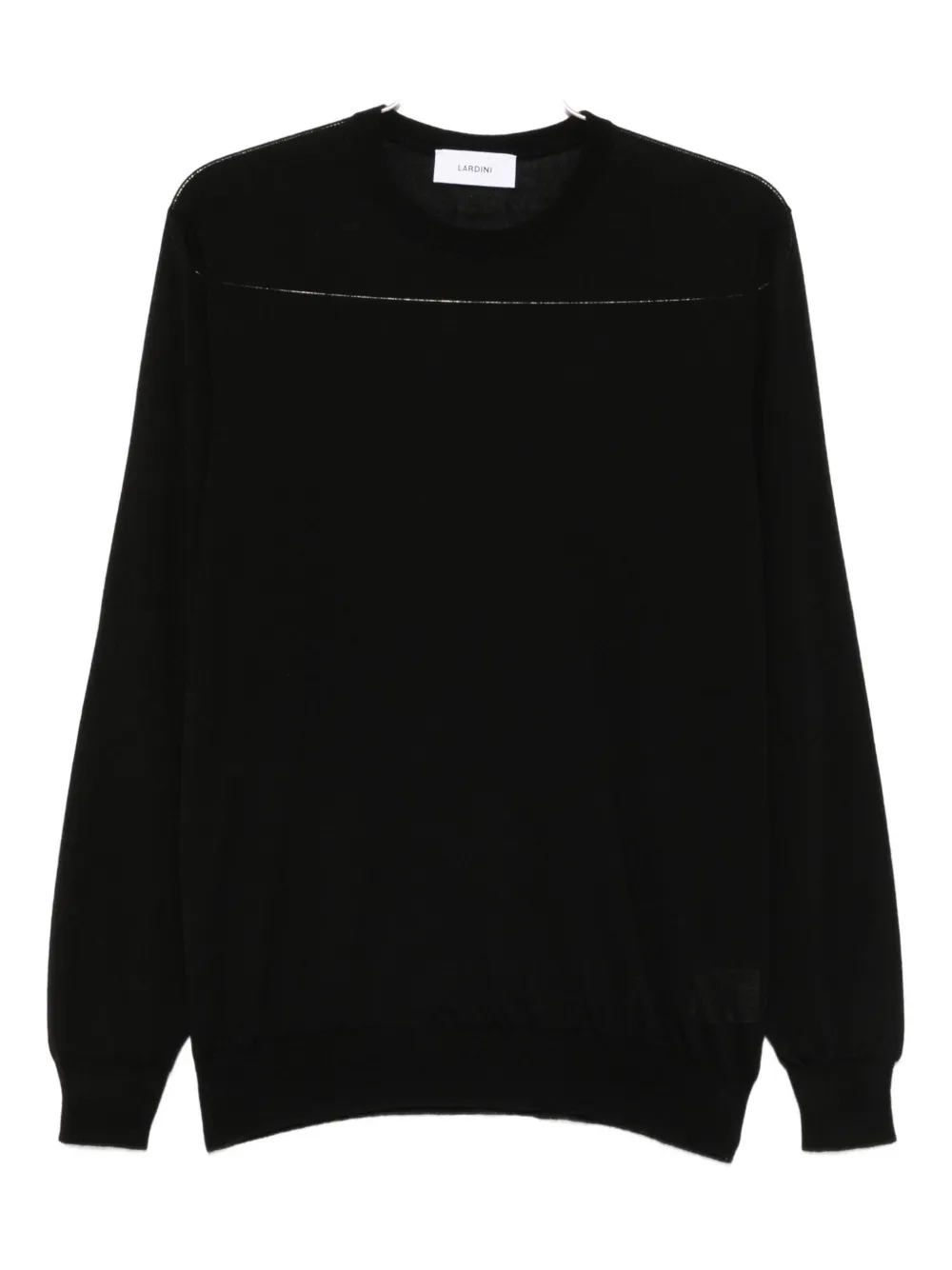 

Свитер с круглым вырезом Lardini, черный
