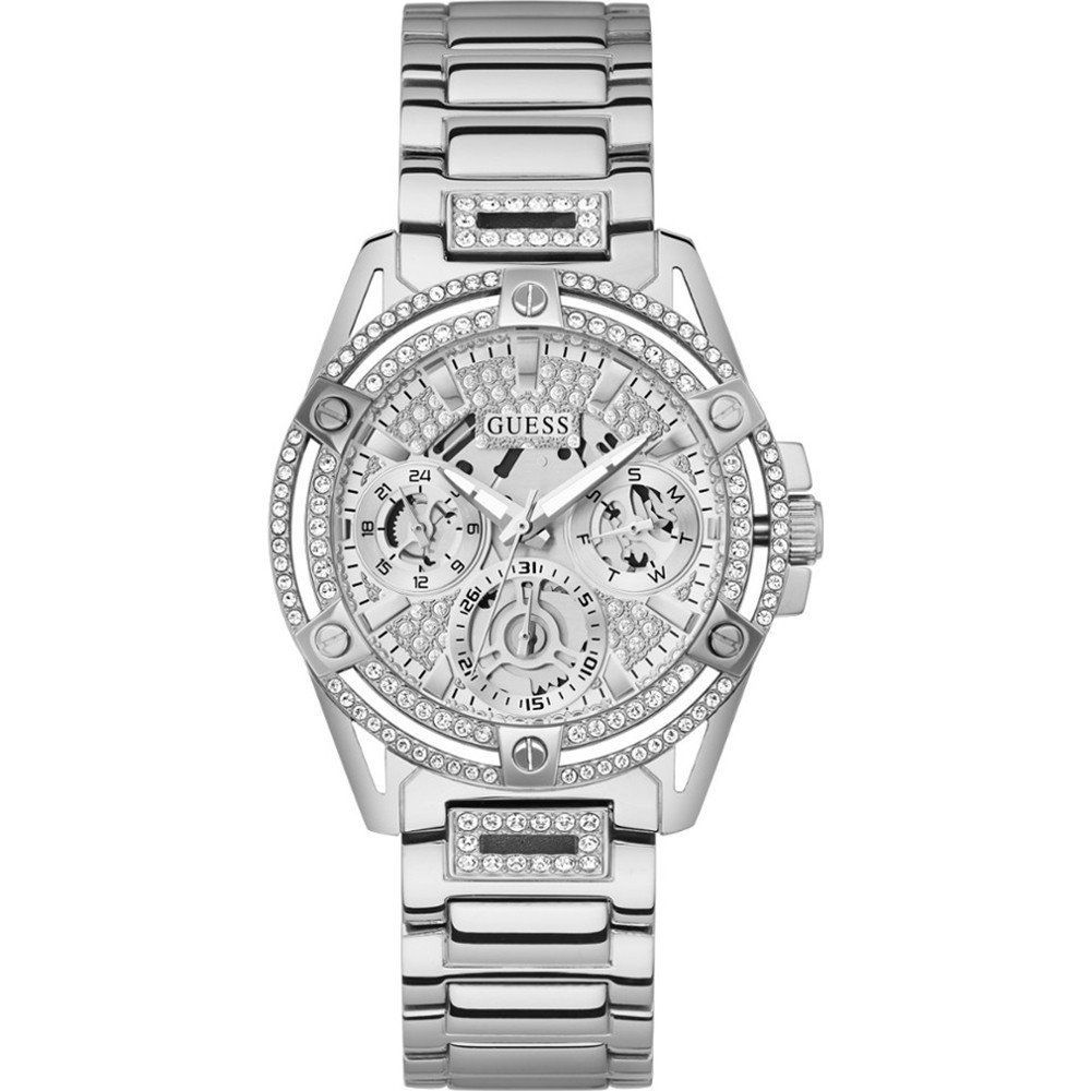 

Часы из серой нержавеющей стали Guess