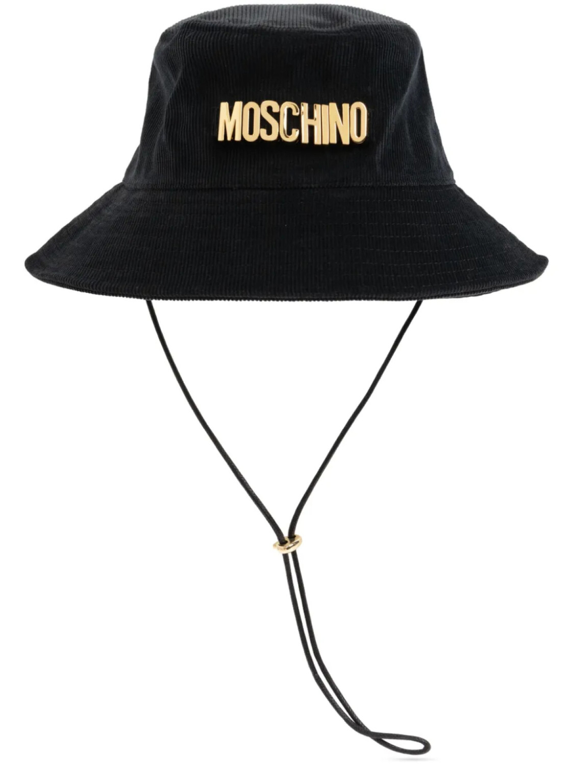 

Moschino панама с логотипом, черный