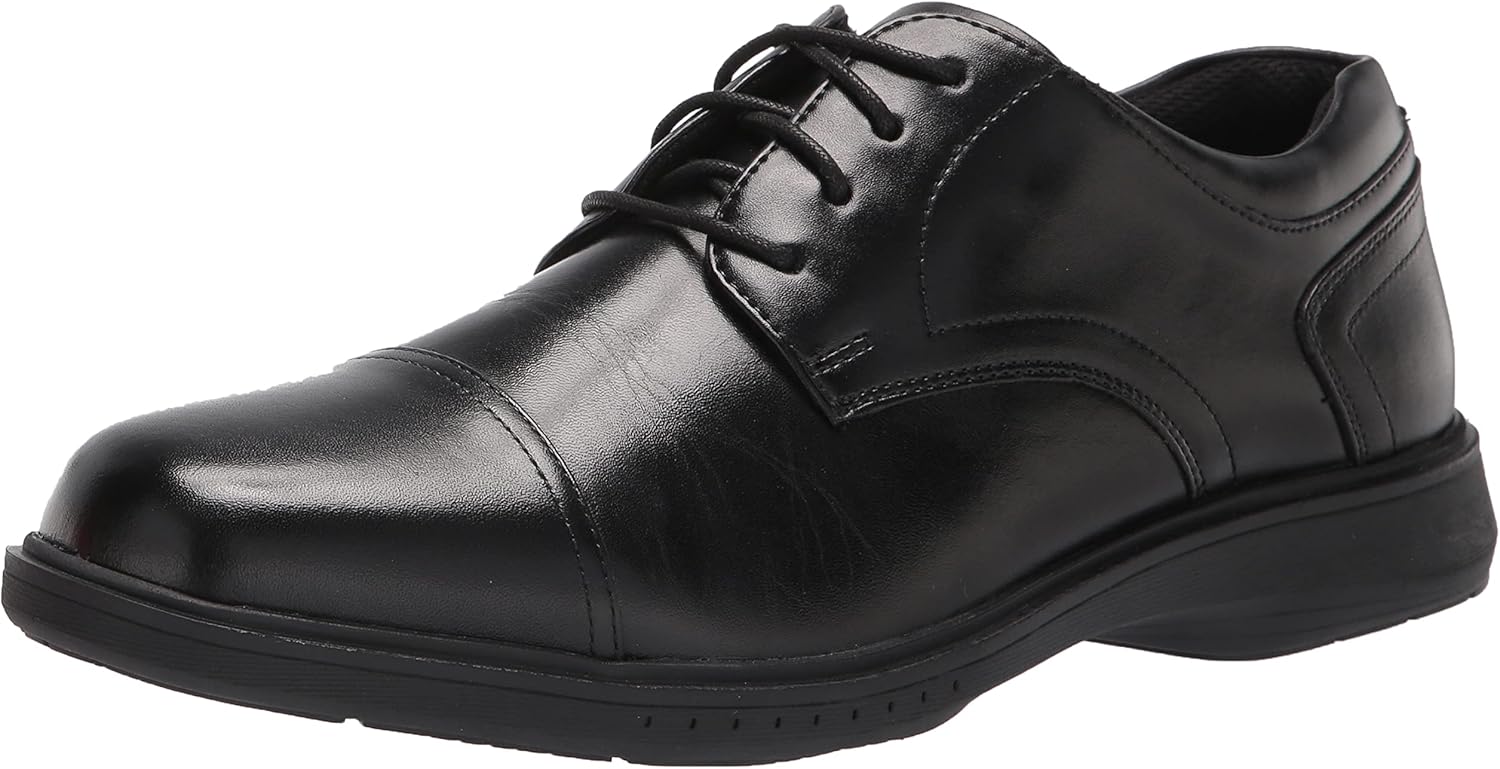 

Мужские оксфорды Nunn Bush Pro Cap Toe с технологией комфортной подошвы Kore Slip Resistant, черный