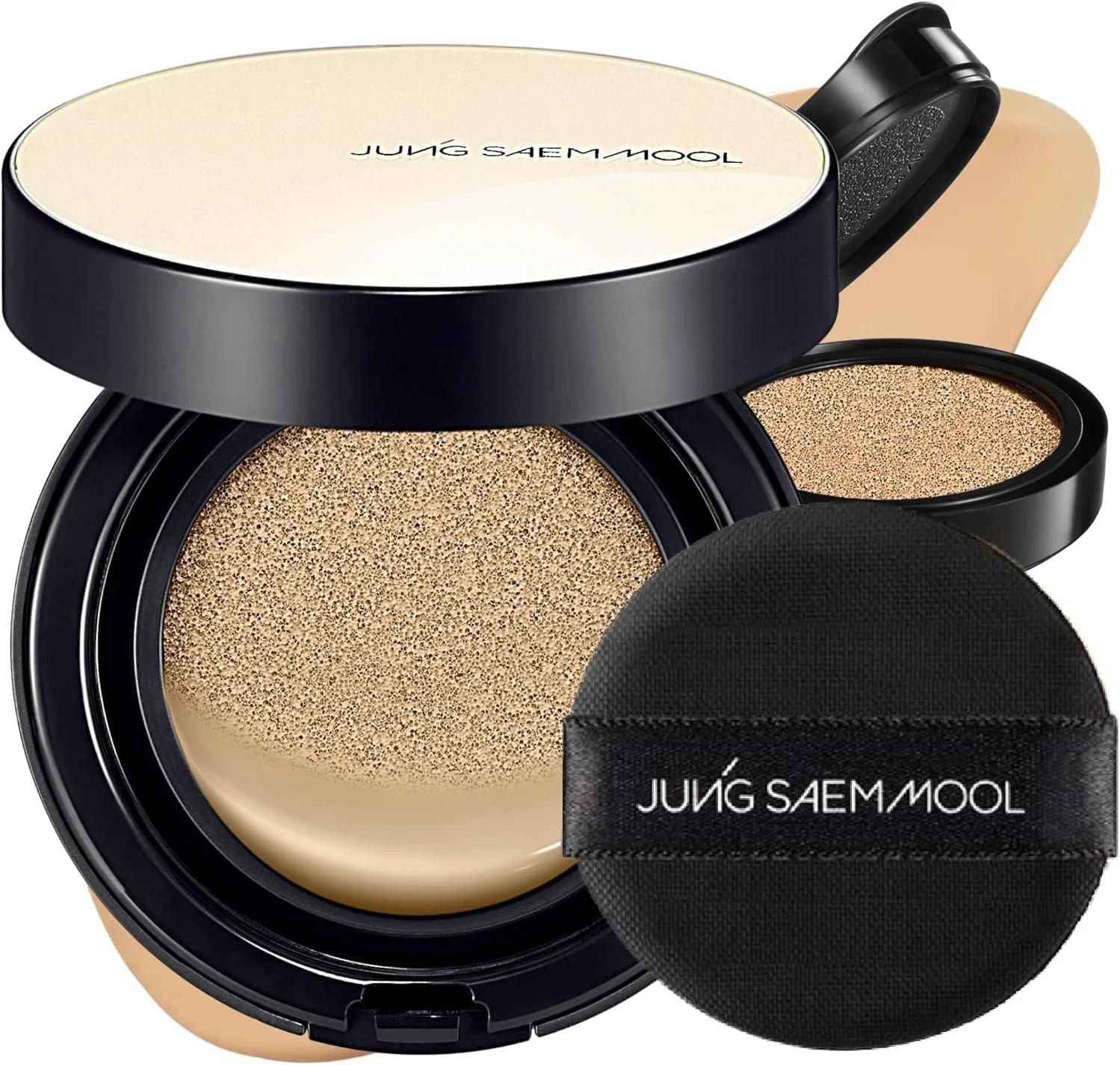 Тональная основа John Senmill Skin Nude Cushion Medium Deep + рефилл 2 шт SPF50+ PA+++