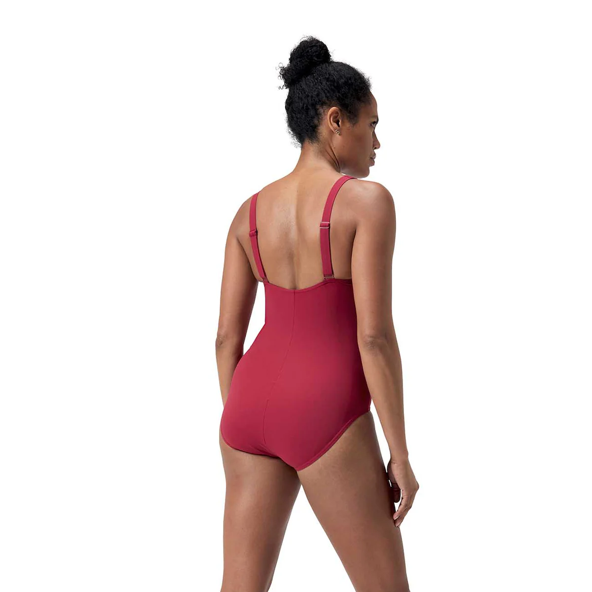 

Женский купальник для плавания Shaping Printed LunaElustre 1 Piece Speedo, красный