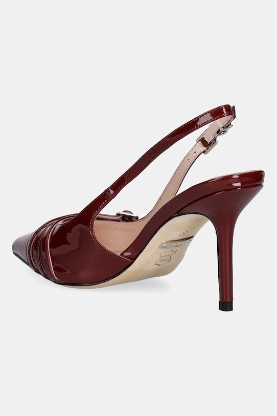 Кожаные туфли-лодочки SLING BACK BUCKLE S Guess, красный — фото 3