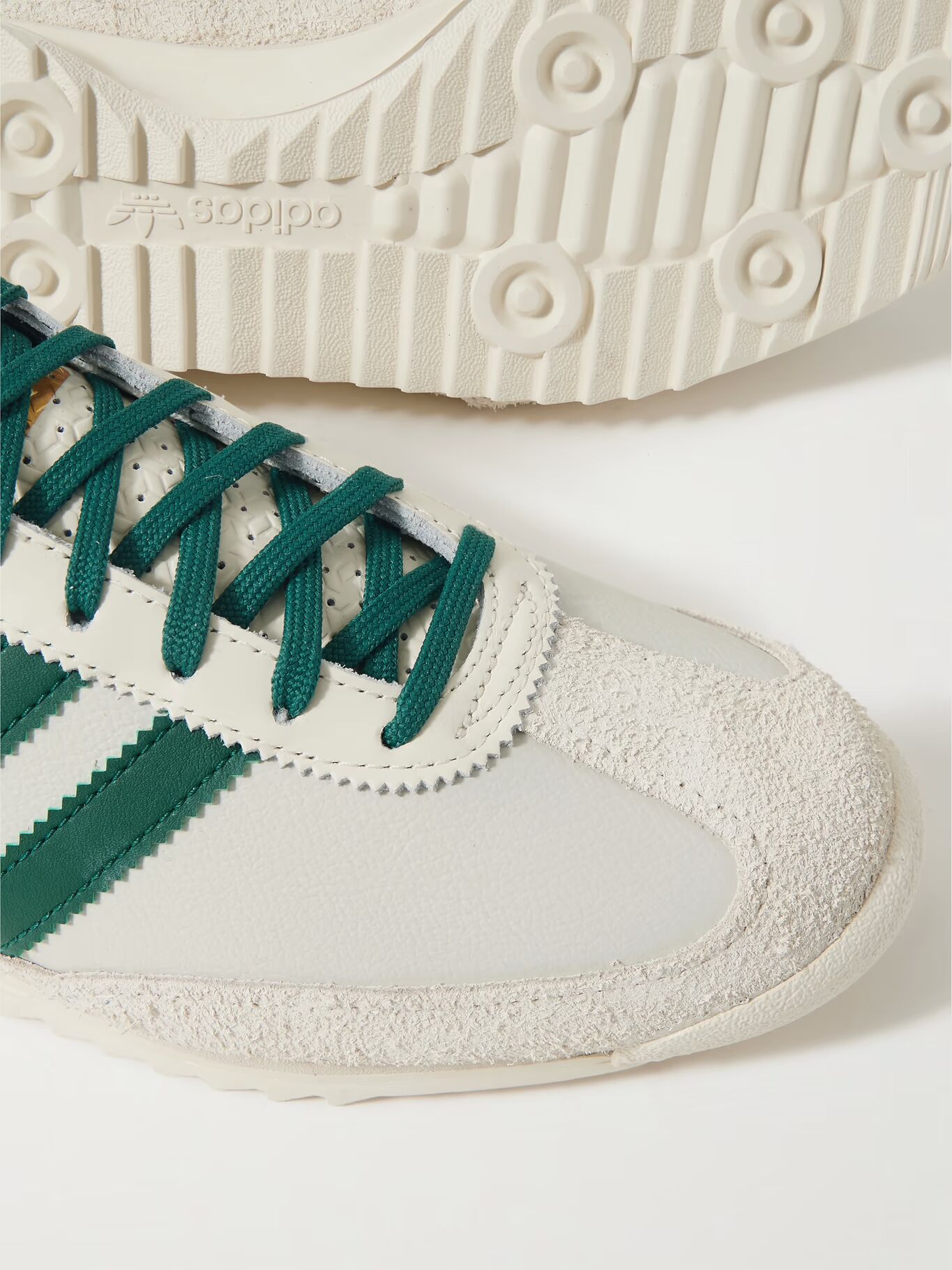 

Кроссовки SL 72 из кожи с замшевой отделкой ADIDAS ORIGINALS, кремовый