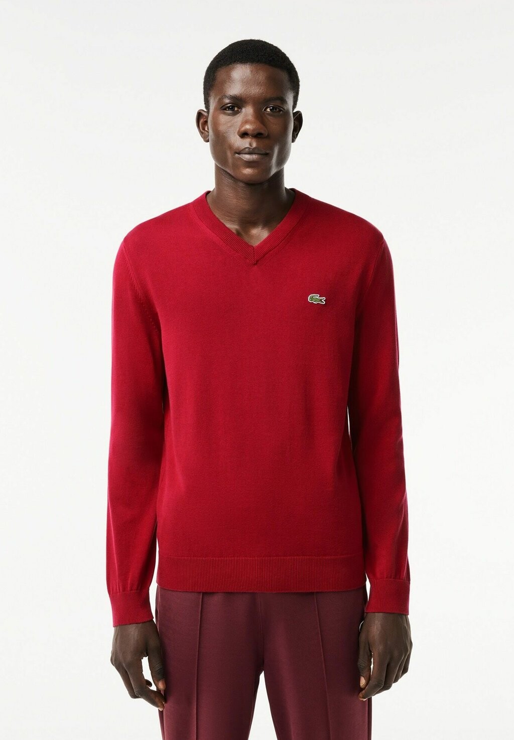 

Вязаный свитер Lacoste, Бордо