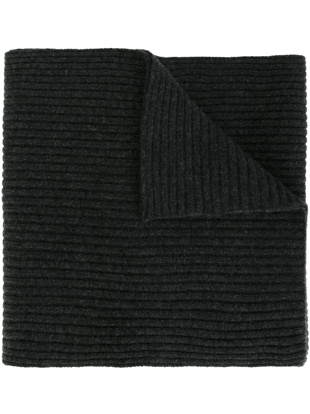 

Шарф ребристой вязки N.Peal, серый