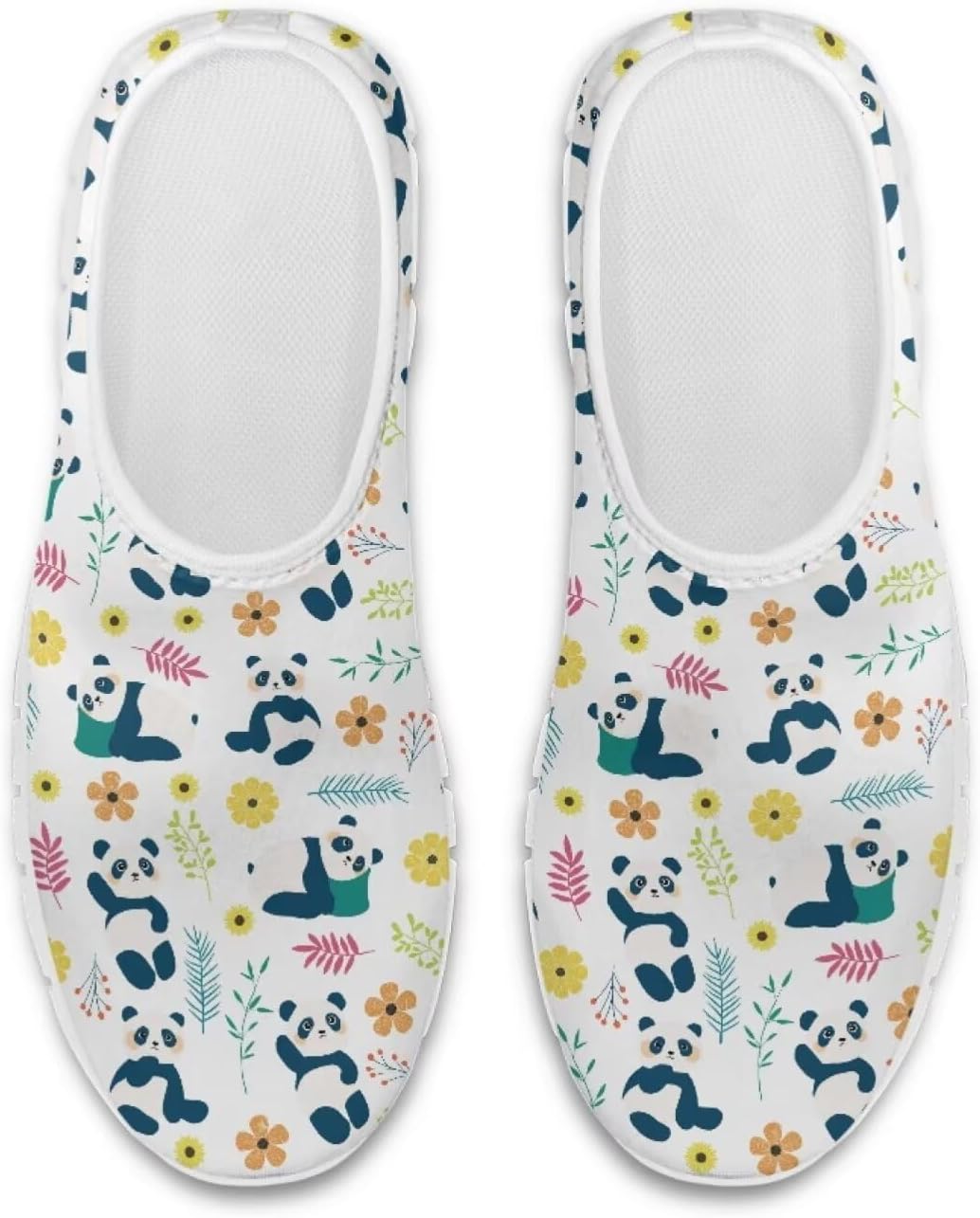 

Кроссовки-челси Chaqlin Slip-On для женщин и мужчин, дорожно-беговые теннисные туфли с животным принтом, низкие дышащие сетчатые теннисные туфли Clipper, Panda Pattern