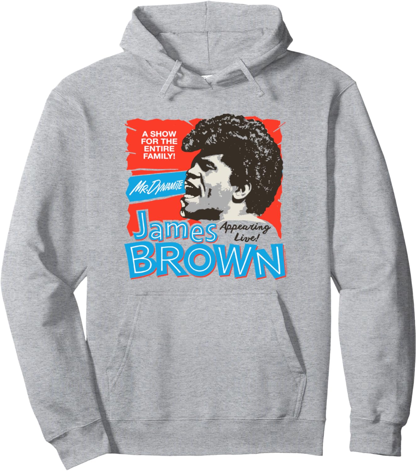 

Худи James Brown Mr. Dynamite Live, серый