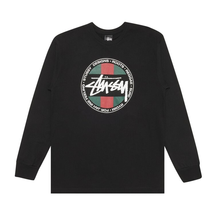 

Лонгслив Stussy SS Stripe Dot 'Black', черный