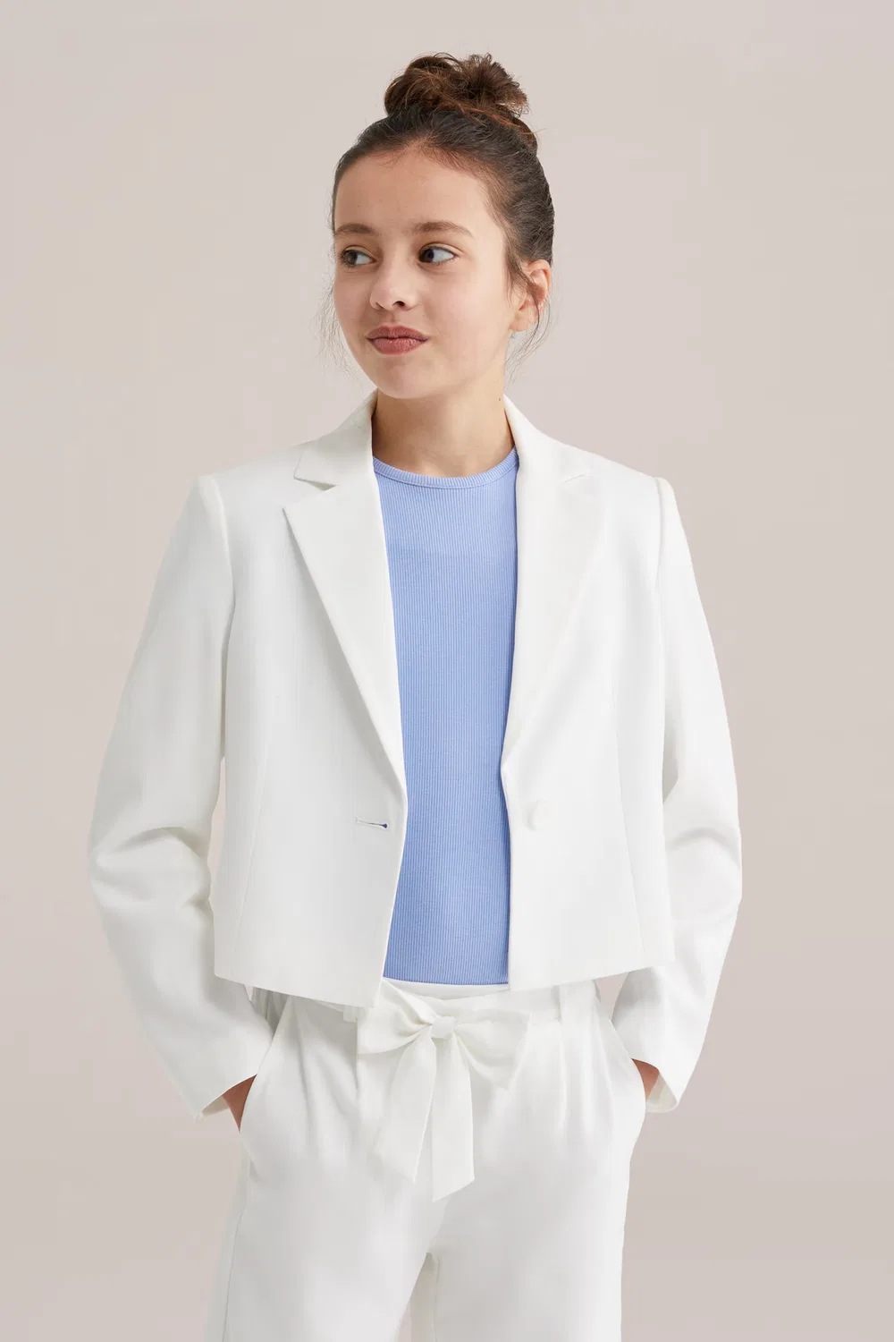 Блейзер We Fashion, White — фото 3