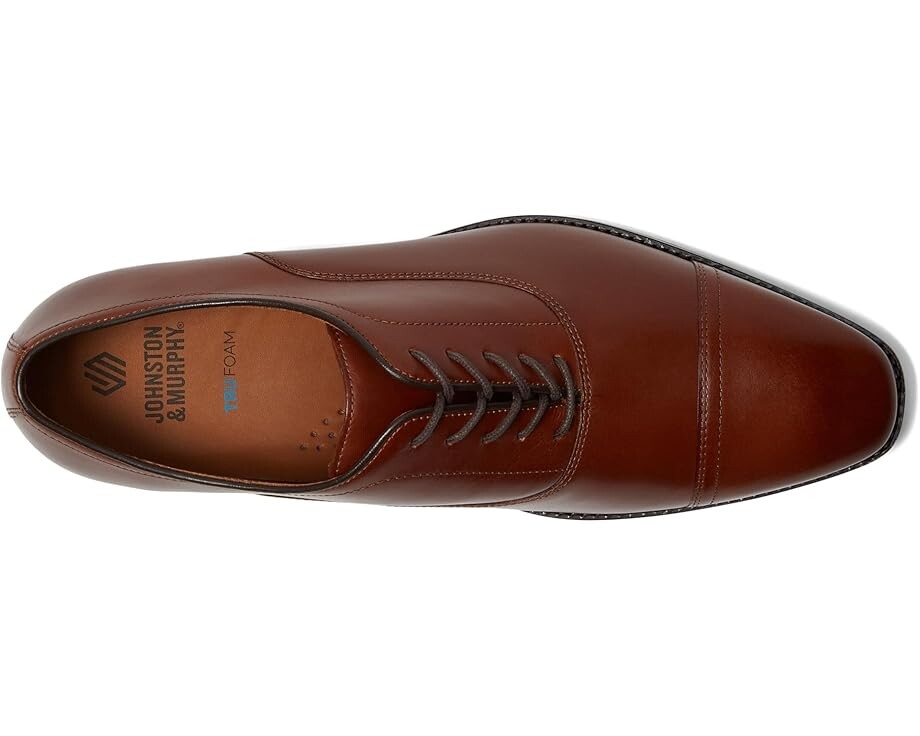 Оксфорды Johnston & Murphy Sullivan Cap Toe, цвет Tan Italian Calfskin — фото 2