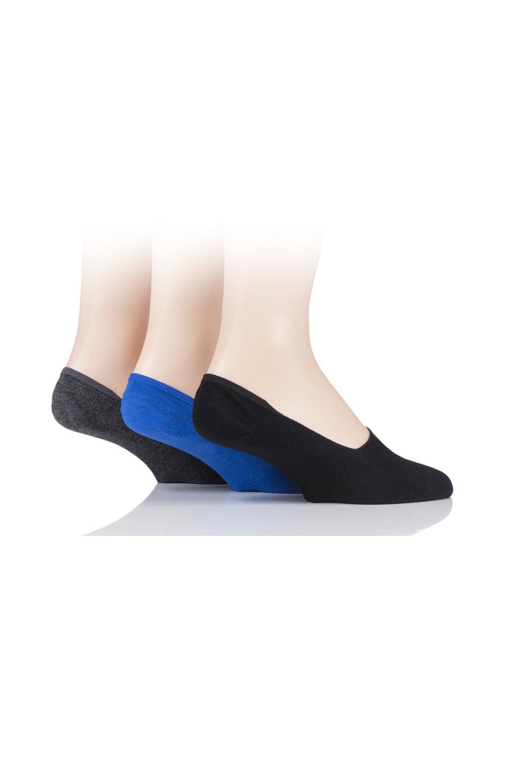 

3 пары тонких бамбуковых вкладышей SOCKSHOP, серый