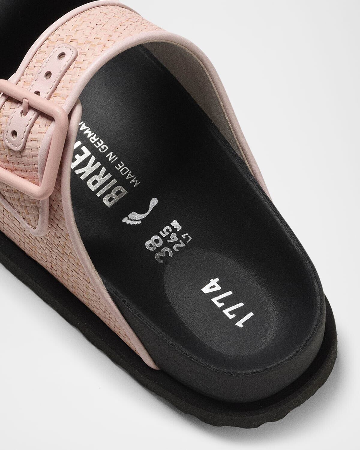 Сандалии Milano из рафии с двойной пряжкой 1774 Birkenstock, цвет Chintz Rose — фото 3