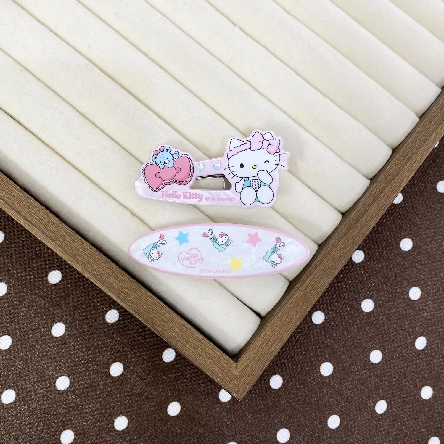 Заколки для волос Hello Kitty Sanrio акриловые — фото 3