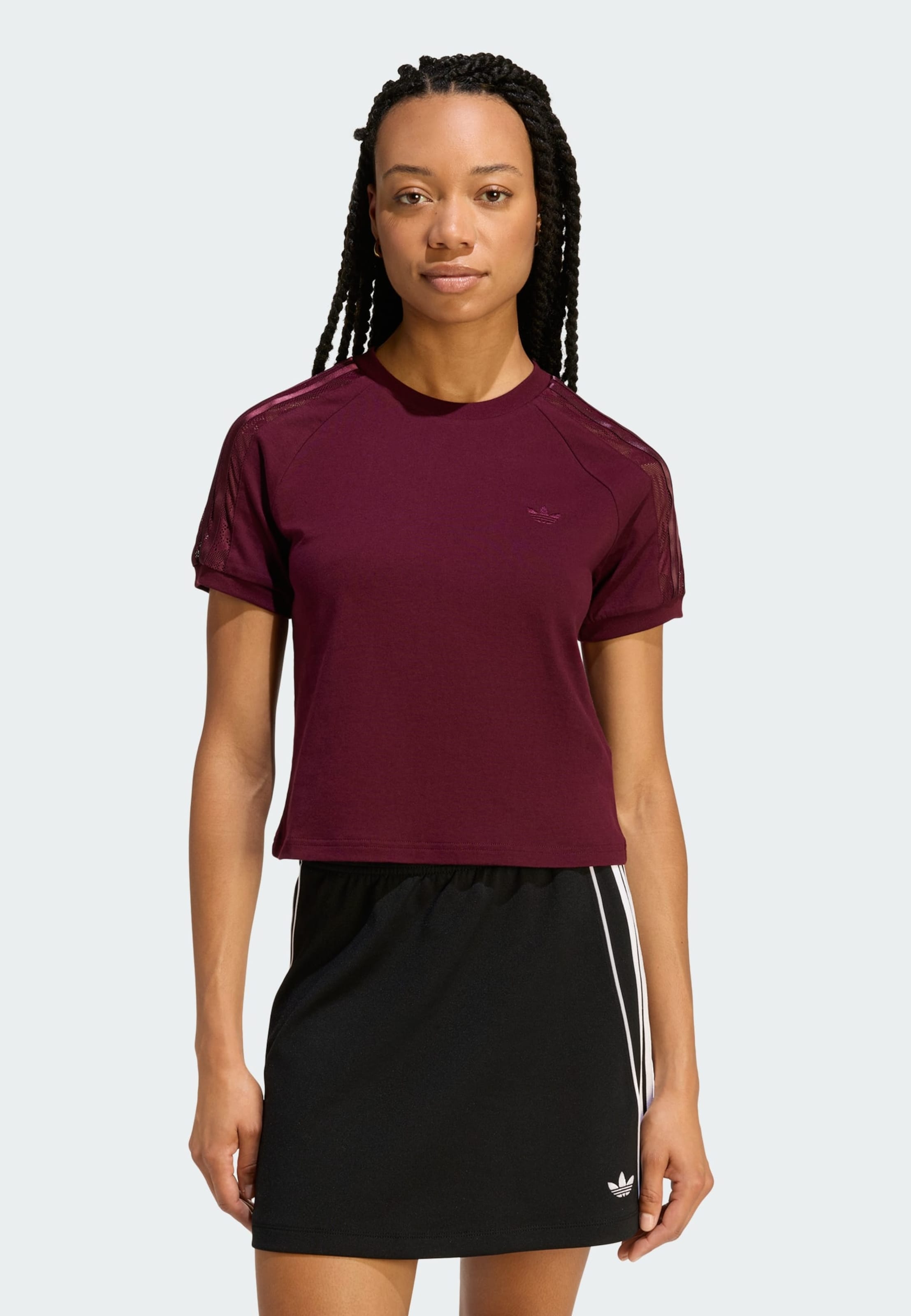 Adidas Originals Футболка 'Cali' в цвете Wine Red — фото 2