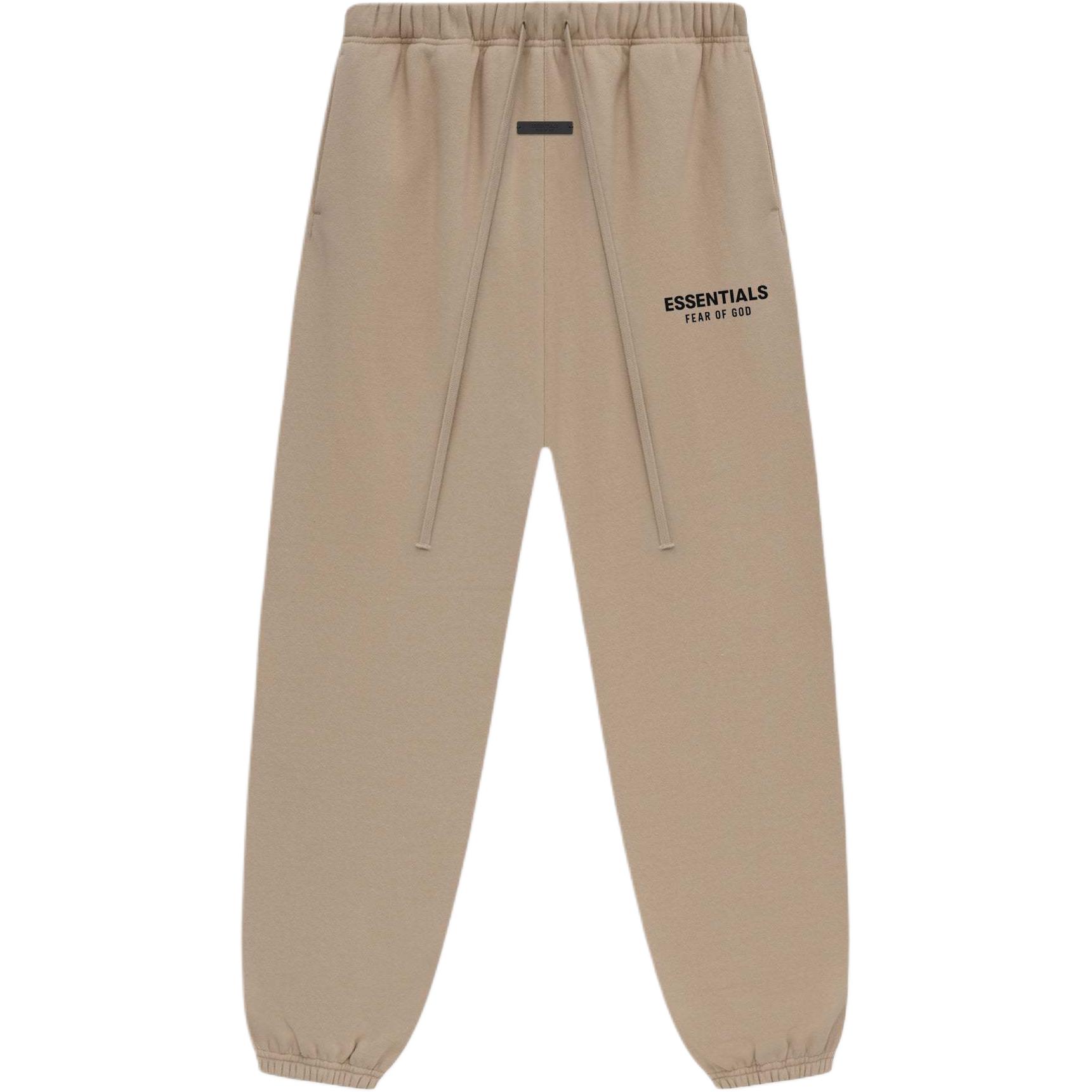 Флисовые базовые спортивные штаны Fear Of God Essentials, Песочный золотисто-коричневый/Песочный — фото 2