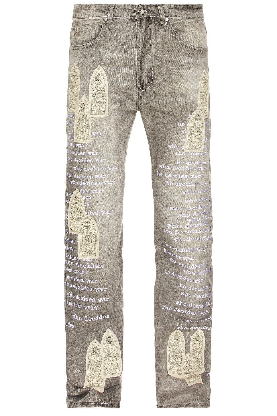 

Джинсы мужские Scripture Denim Who Decides War By Ev Bravado, цвет Vintage Grey
