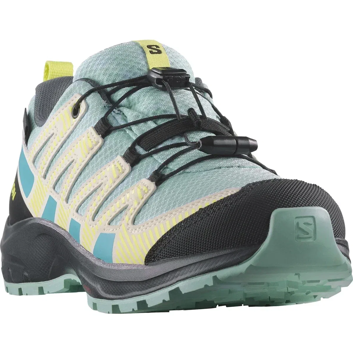 Детские кроссовки Salomon XA Pro V8 Little Tanager бирюзового цвета для бега ZOGG2049 — фото 4
