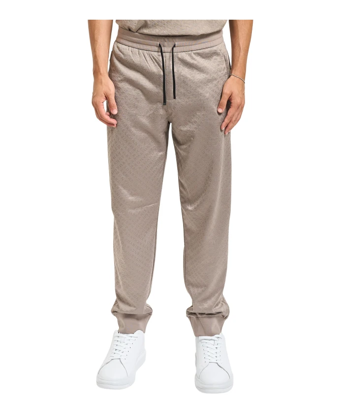 

Серые спортивные брюки с жаккардовым узором Armani Exchange, серый