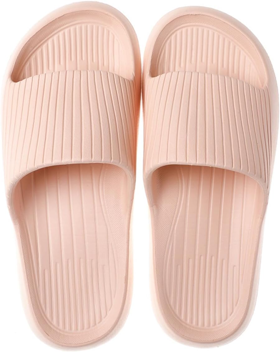 

Домашние тапочки для женщин и мужчин, тапочки для ванной, противоскользящие домашние туфли, шлепанцы для душа, тапочки для бассейна и пляжа Auxdiq, красный