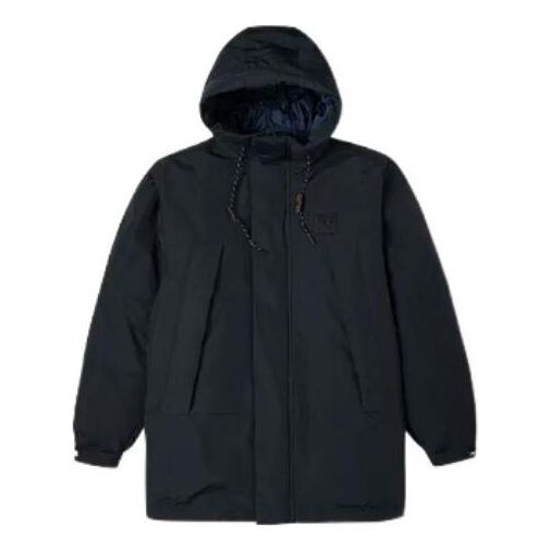 

Куртка premium mid down hooded jacket 'black' Converse, черный