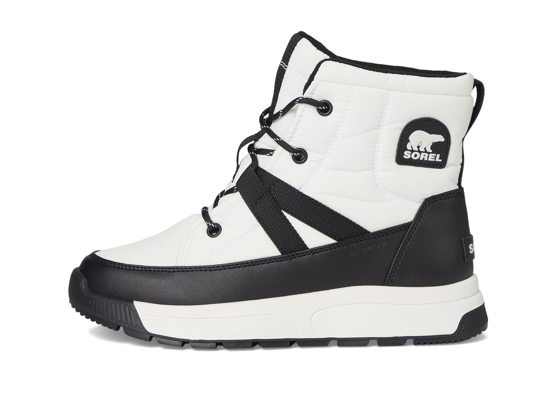 Ботинки женские SOREL Whitney Iii Mid водонепроницаемые стеганые, бело-черный — фото 4