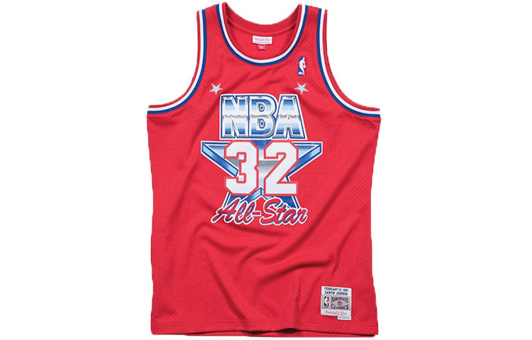 

Mitchell Ness Футболка для баскетбола Mitchell & Ness Unisex красная