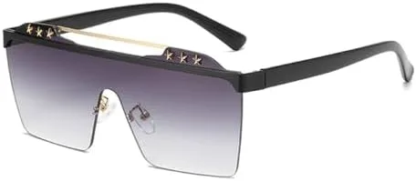 

Мужские полуободковые солнцезащитные очки большого размера 2027 года, женские солнцезащитные очки в стиле ретро, ​​очки с защитой от УФ-излучения UV400 MTZJH, 2