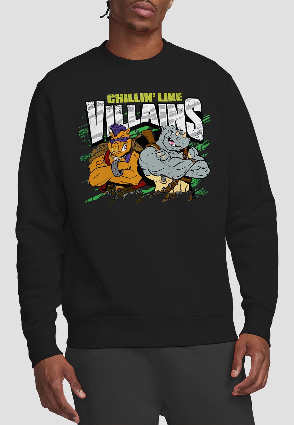 

Толстовка TMNT CHILLIN LIKE VILLAINS Cotton Soul, черный